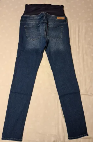 Pantalón vaquero premamá azul