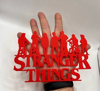Wall art Stranger Things – stampa 3D rossa