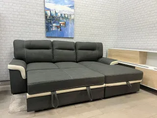 Sofá cama chaise longue con arcón NUEVO