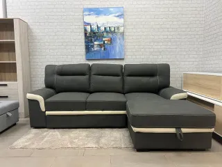 Sofá cama chaise longue con arcón NUEVO