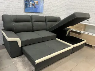 Sofá cama chaise longue con arcón NUEVO