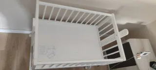 Minicuna colecho blanca con colchon