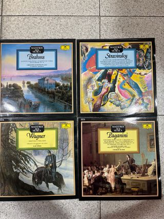 Lote 4 Vinilos Maestros de la Música Clásica