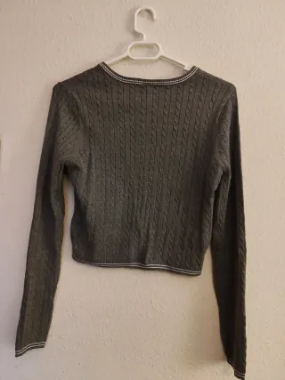 Chaqueta corta Divided gris botones de H&M