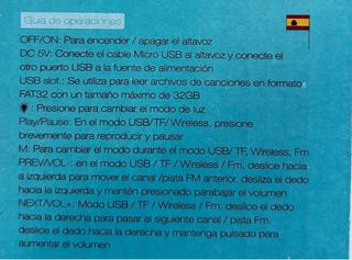 Altavoz Bluetooth Portátil RGB Greatnice