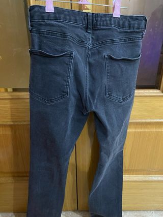 Vaqueros Topman desgastados negros grises