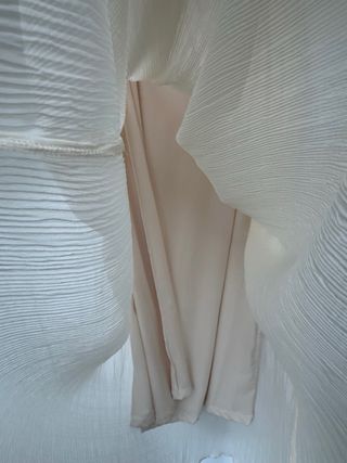 Falda larga Zara beige Talla M