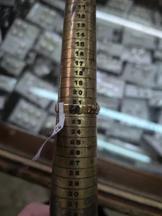 Anillo Sello Oro 18k Ágata Azul