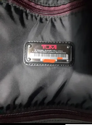 Bolso Tumi Negro/Rojo