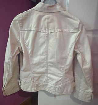 Cazadora vaquera beige
