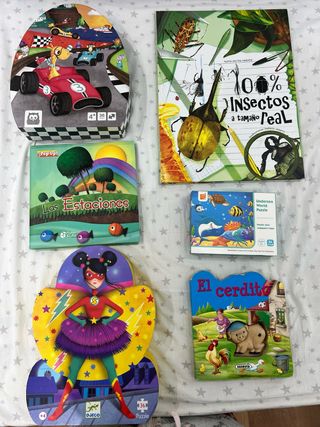 Lote de juegos y puzzles infantiles