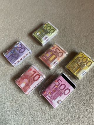 6 Scatole di latta Euro nuove