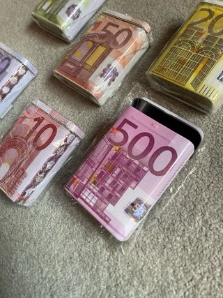 6 Scatole di latta Euro nuove
