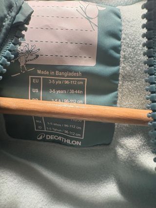 Lote ropa nieve niña 3/4 años