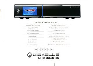 Receptor Satélite GigaBlue UHD Quad 4K