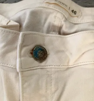 Encuentro Jeans Beige Rectos Retro 2000 Talla L