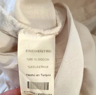 Encuentro Jeans Beige Rectos Retro 2000 Talla L