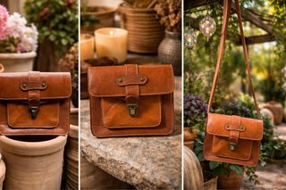 Bolso Piel Natural Hecho a Mano Mujer