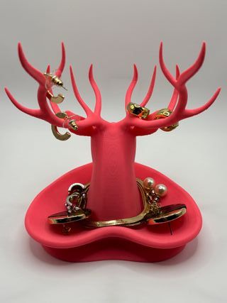 Deer Antler Earring Stand & Necklace Organizer