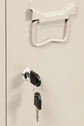 Armario taquilla de acero beige