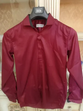 Camicia uomo Marco Manzini rossa