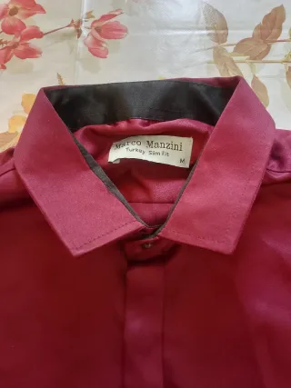 Camicia uomo Marco Manzini rossa