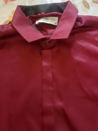 Camicia uomo Marco Manzini rossa