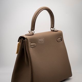 Bolso Hermes Kelly 25 Togo Etoupe Nuevo