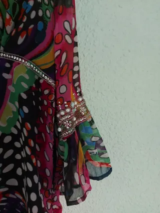 Vestido estampado multicolor