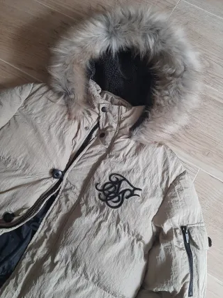 Parka de abrigo Beige SikSilk Talla S-M.