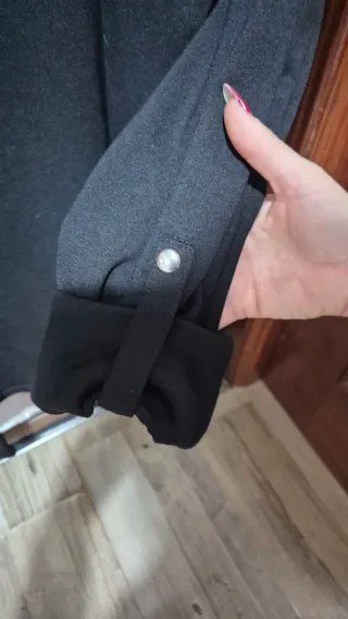 Chaqueta punto Stradivarius negra Talla S