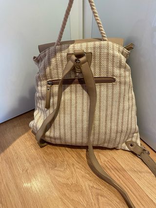 Mochila Paco Martinez Beige y Marrón