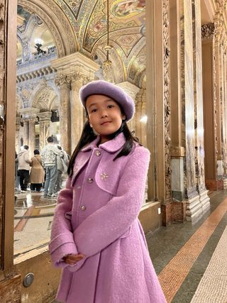 Abrigo infantil Hey Ladys morado