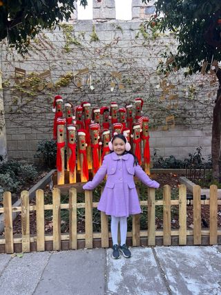 Abrigo infantil Hey Ladys morado