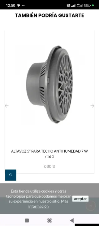 Altavoces de techo blancos