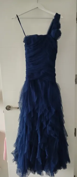 Vestido azul de fiesta talla 36 Firmul@ joven