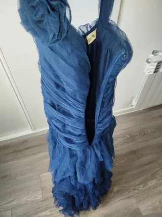 Vestido azul de fiesta talla 36 Firmul@ joven