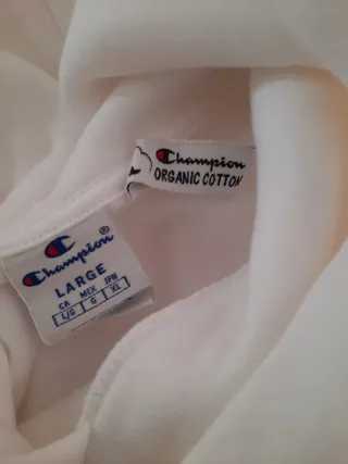 Felpa Champion bianca con cappuccio