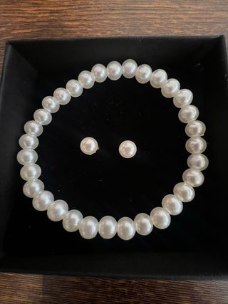 Conjunto Perlas Pulsera y Pendientes Fina Garcia