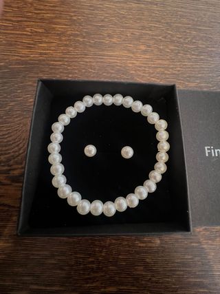 Conjunto Perlas Pulsera y Pendientes Fina Garcia