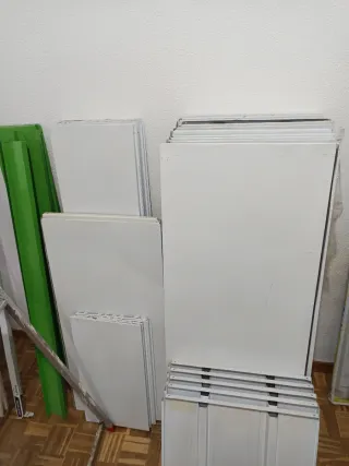 Baldas metálicas para tienda