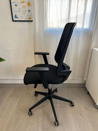 Silla ergonómica negra - altura regulable (8uds)