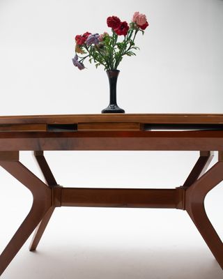 Mesa comedor extensible mid-century