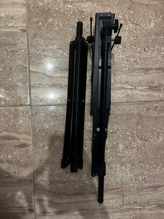 Atril de música portátil negro