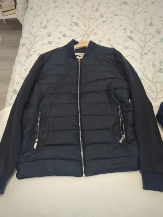 Chaqueta bomber hombre azul