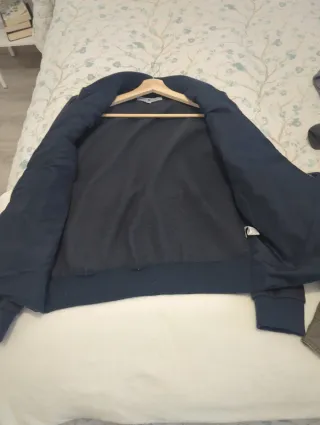 Chaqueta bomber hombre azul