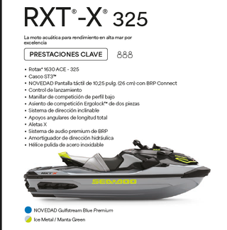 Moto de agua SeaDoo RXT 325 2026