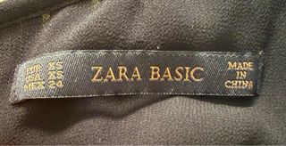 Camisa sin mangas de gasa,  color negro