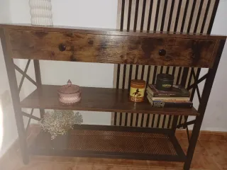 Mueble de entrada  espejo y panel trasero