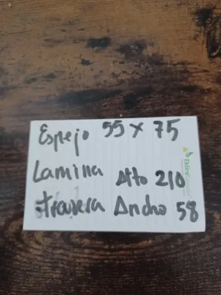 Mueble de entrada  espejo y panel trasero